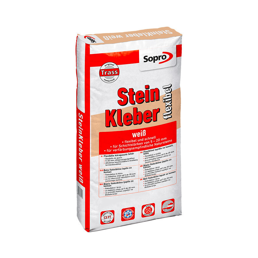 Biele flexibilné lepidlo